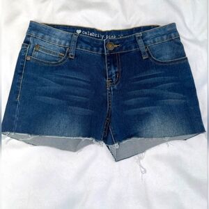 Celebrity Pink- High Rise Denim Blue Jean Shorts- Size 5
